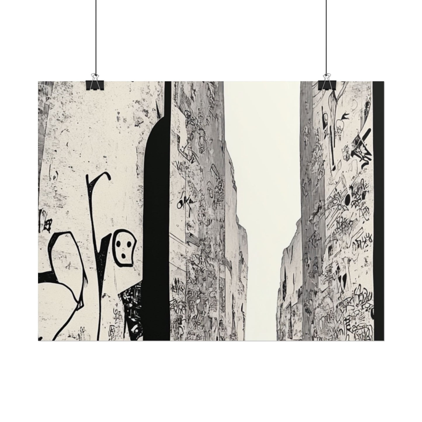 AI designed, Weird Walkway Rolled Posters
