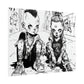 AI design, Alien kids playing dice Rolled Posters
