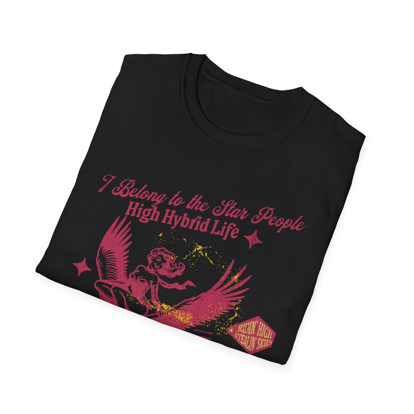 I Belong to the Star People Unisex Softstyle T-Shirt – Cosmic Vibe for Star Enthusiasts