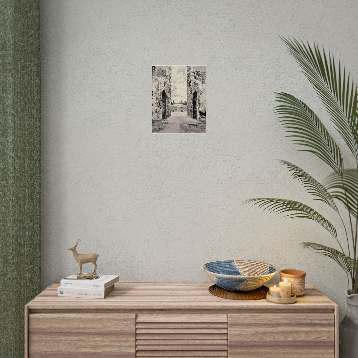 Just another day AI Art, Urban Graffiti Rolled Posters - Edgy Wall Art for Modern Spaces