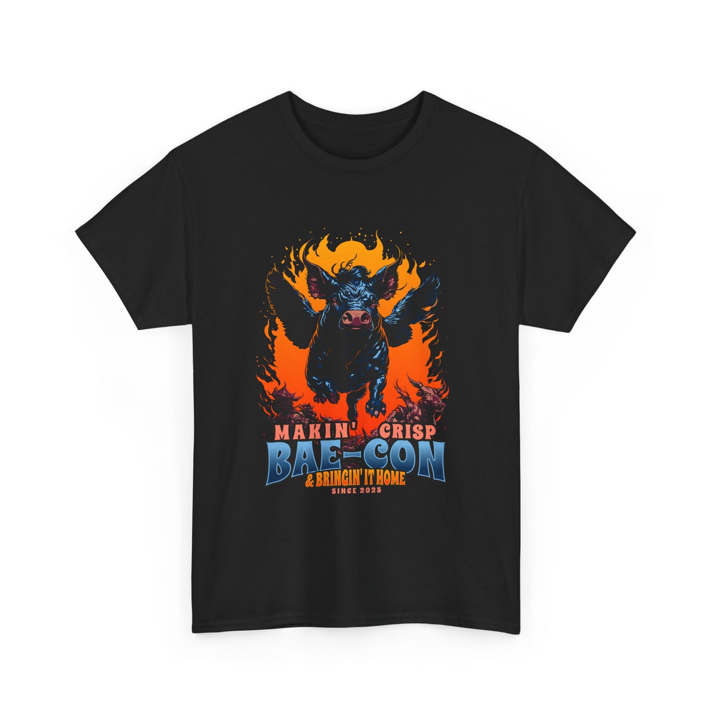 Makin' Crisp Bae-con Bringin' Home the money Funny Unisex Heavy Cotton Tee, Unique Gift Idea