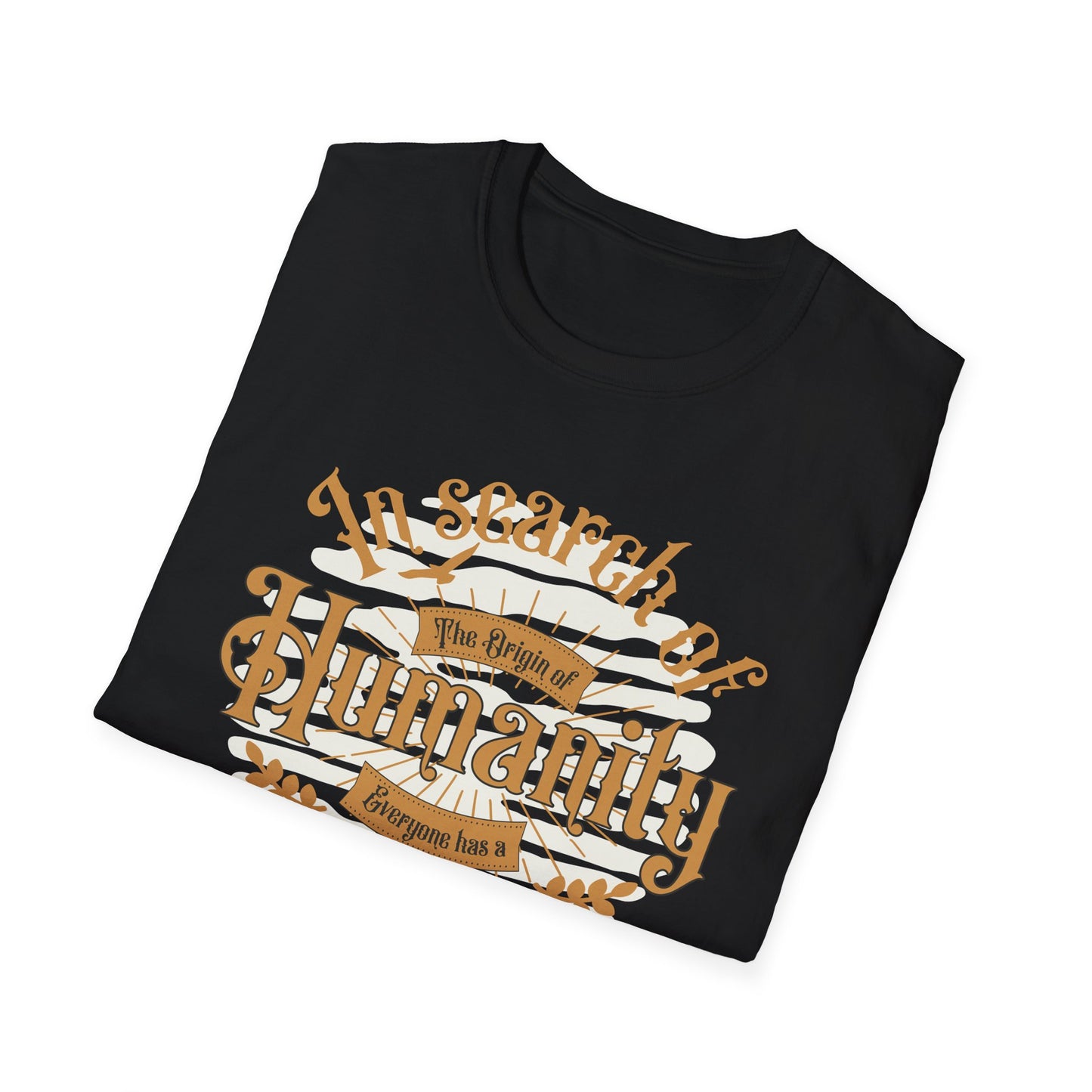 In Search of Humanity Unisex Softstyle T-Shirt - Thought-Provoking Graphic Tee