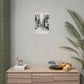 AI Art Coloring Poster, or Poster Art for Framing Rolled Poster. Strange Hallway