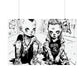 AI design, Alien kids playing dice Rolled Posters