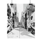 AI Art Coloring Poster, or Poster Art for Framing Rolled Poster. Strange Hallway