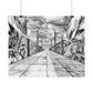 AI Art, Is Anybody out there town, Rolled Posters
