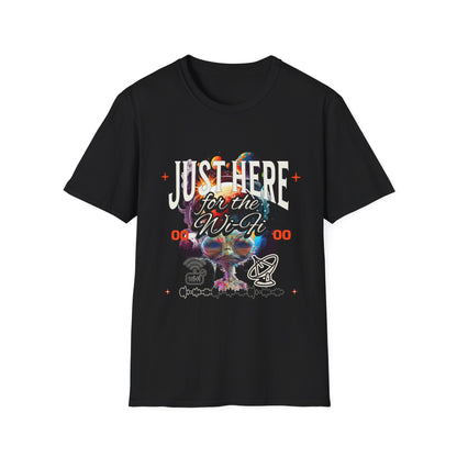 Just Here for the Wi Fi  Unisex Softstyle T-Shirt