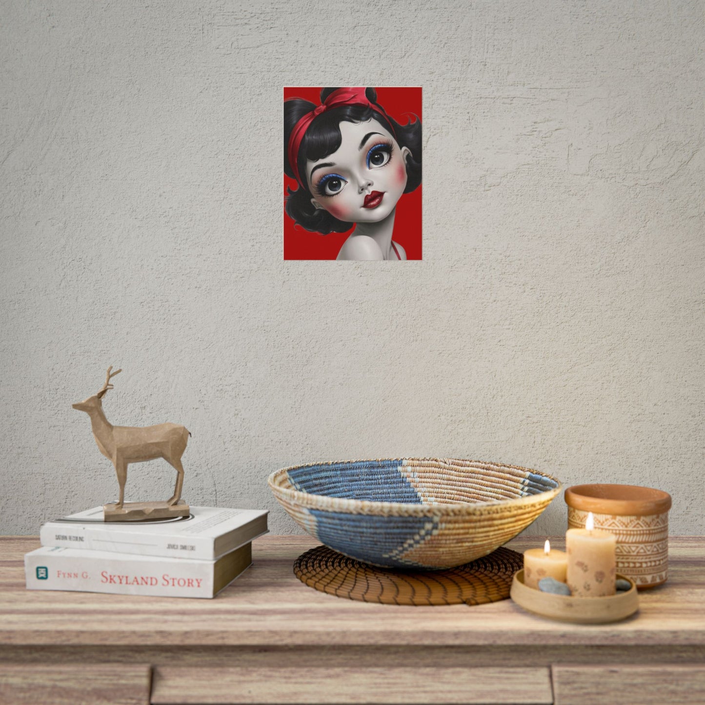 AI Rockabilly Beauty Rolled Posters