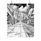 AI Art, Is Anybody out there town, Rolled Posters