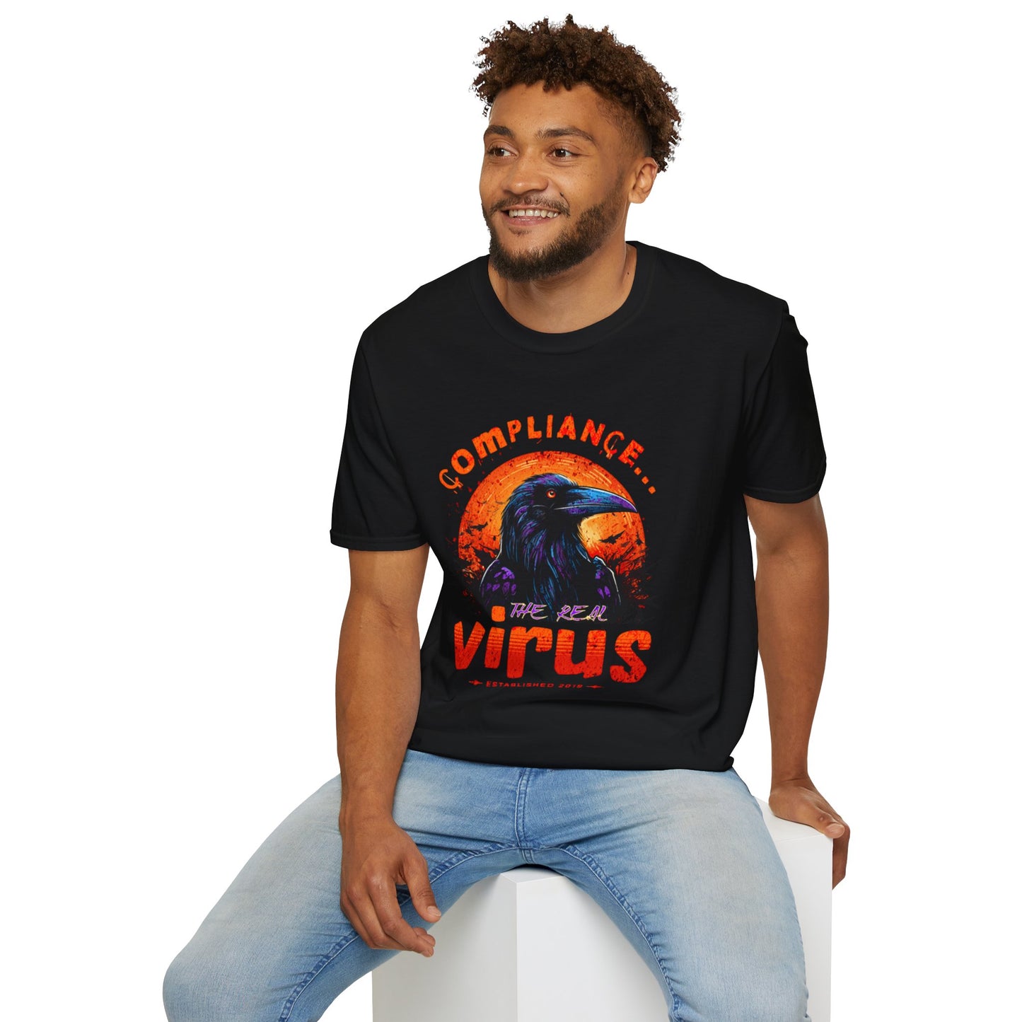 Unisex Softstyle T-Shirt - Compliance Is The Real Virus Graphic Tee