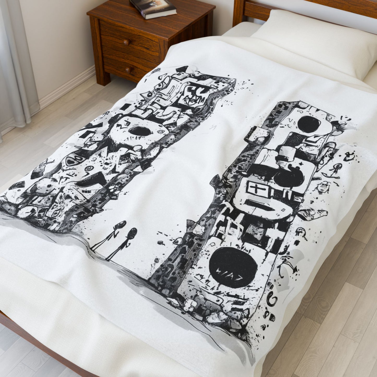 Artistic Velveteen Plush Blanket - Cozy & Unique Home Decor for Every Occasion