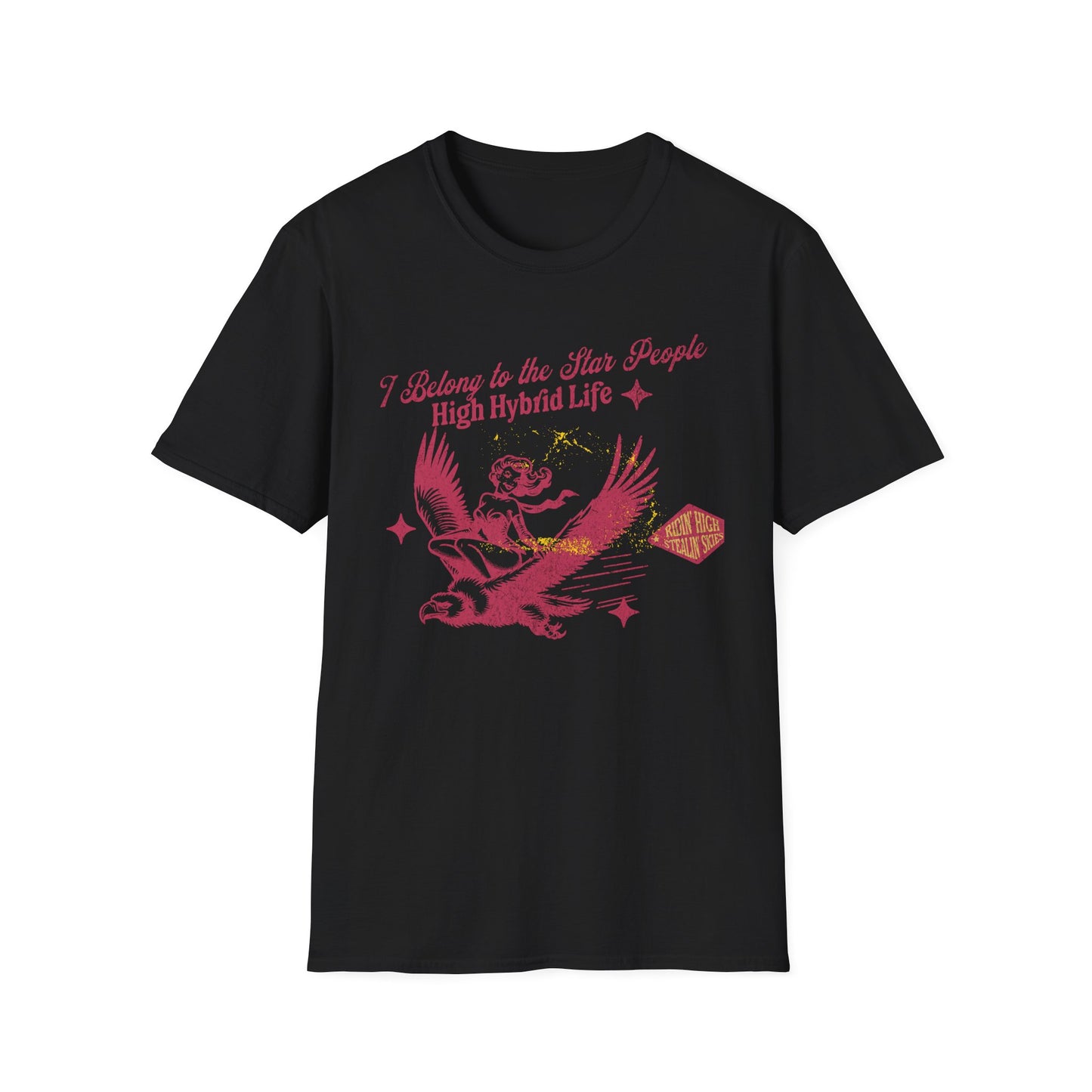 I Belong to the Star People Unisex Softstyle T-Shirt – Cosmic Vibe for Star Enthusiasts
