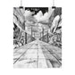 AI Art, Is Anybody out there town, Rolled Posters