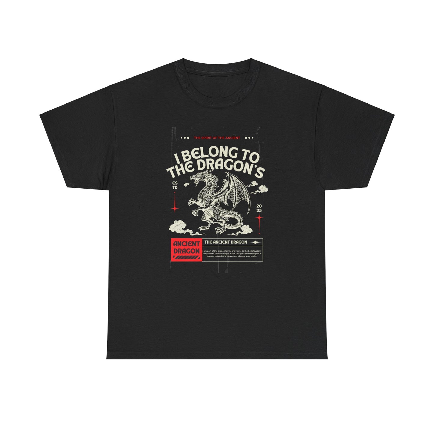 Dragon Lover Unisex Heavy Cotton Tee, Perfect for Fantasy Fans, Birthday Gift, Casual Wear, DnD Adventure Shirt, Unique