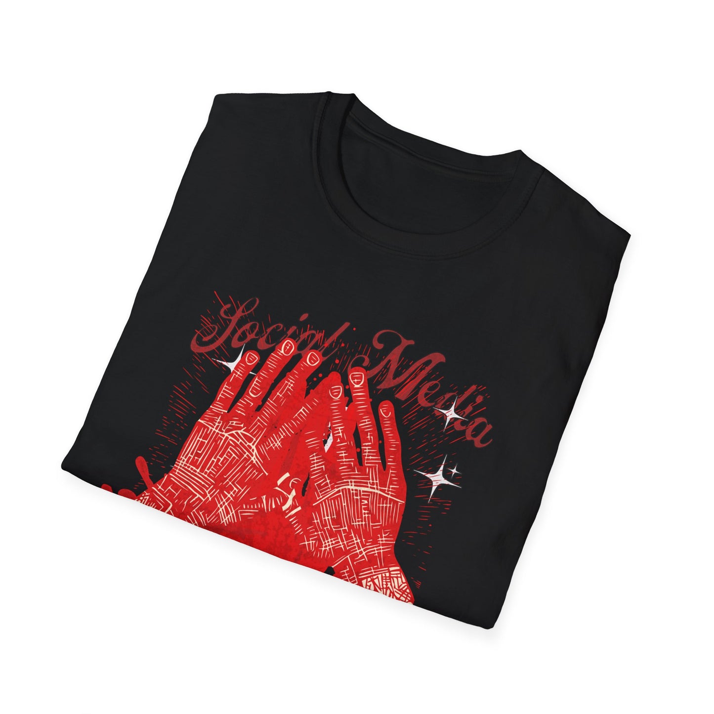 Unalived with true crime Social Media Unisex Softstyle T-Shirt